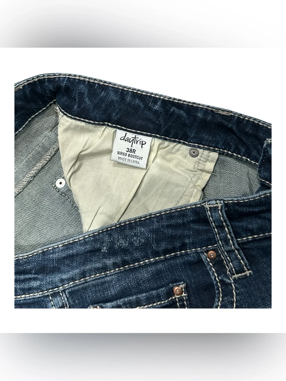 Daytrip Virgo Bootcut Jeans Wmns 38R Embroidered Stretch Mid Rise